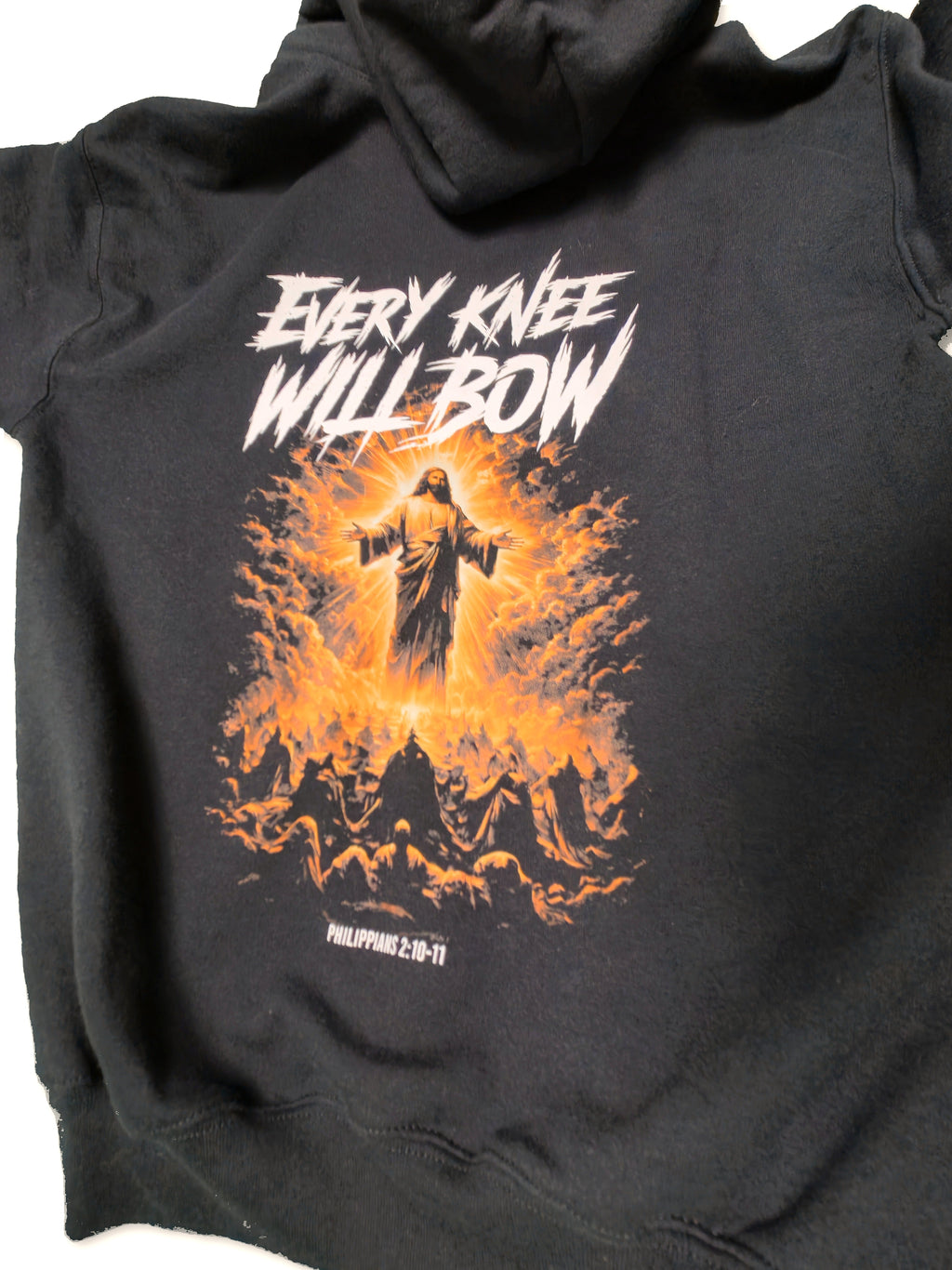 Every Knee Will Bow Hoodie - Back