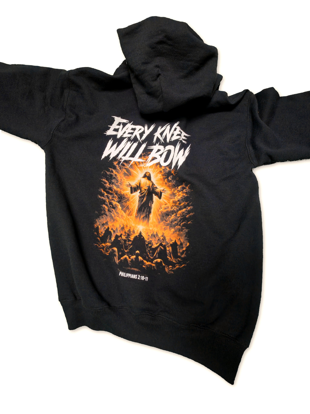 Every Knee Will Bow Hoodie - Front