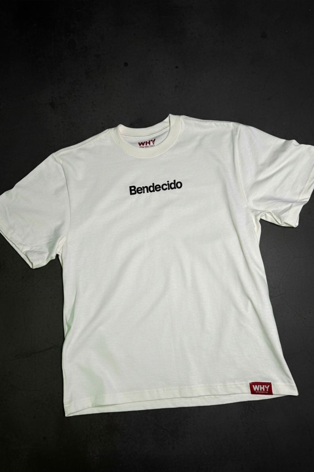 Embroidered Bendecido Tee | Ivory